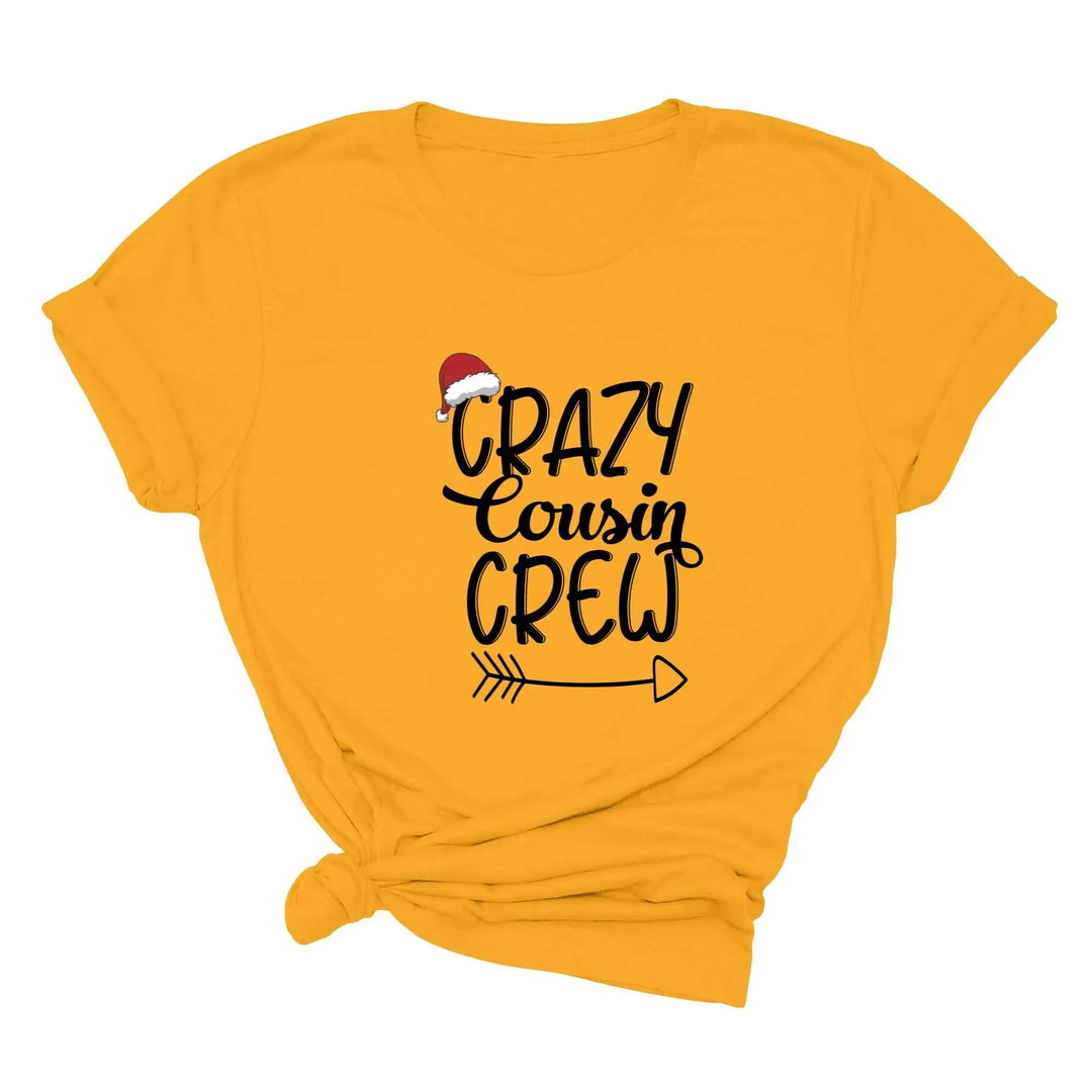 Christmas Crazy Cousin Crew Youth Shirts | Matching Cousin Family Youth Tee Cypress DTF