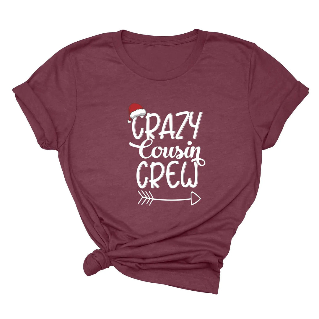 Christmas Crazy Cousin Crew Youth Shirts | Matching Cousin Family Youth Tee Cypress DTF