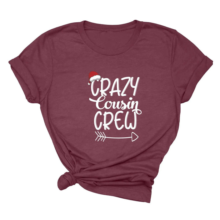 Christmas Crazy Cousin Crew Youth Shirts | Matching Cousin Family Youth Tee Cypress DTF