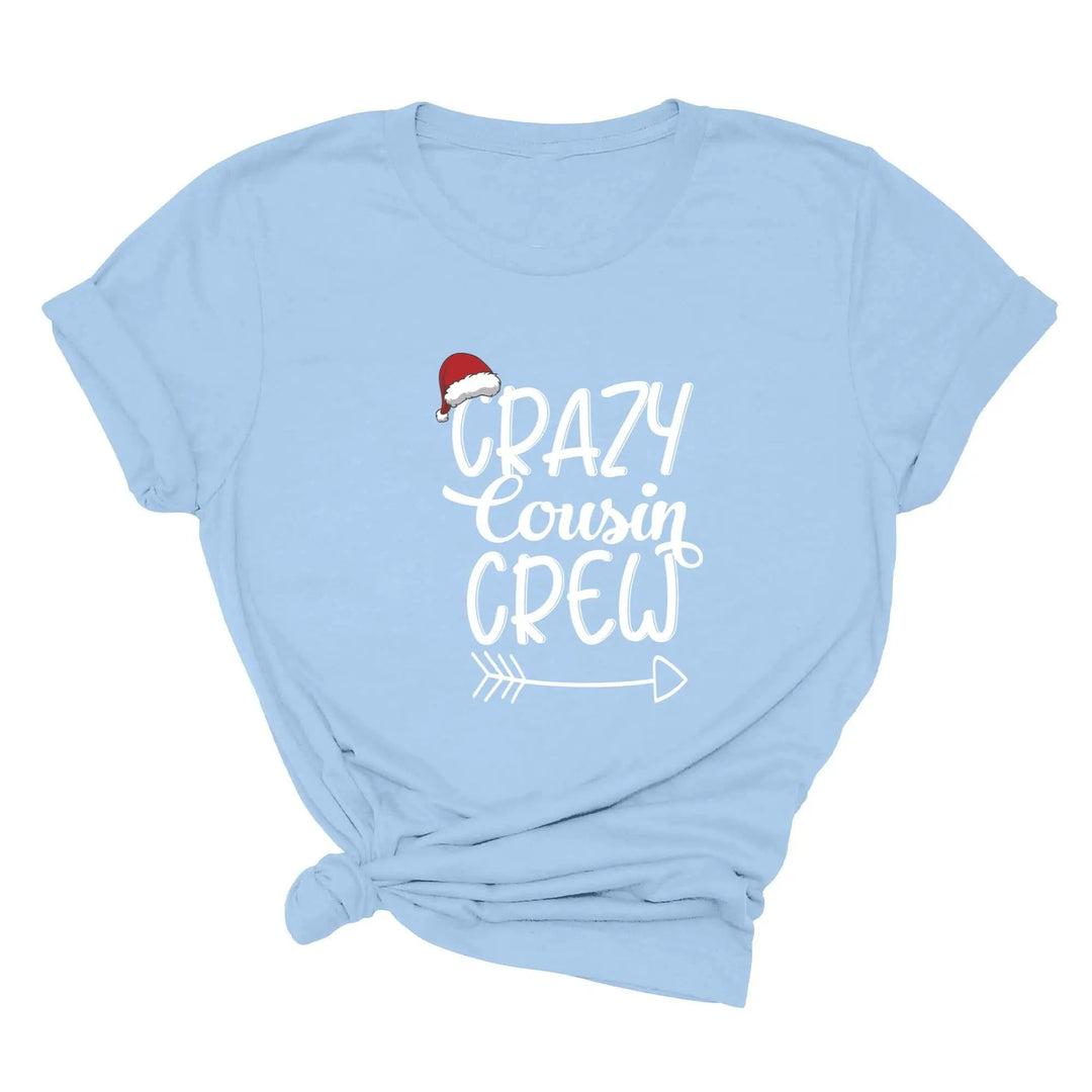 Christmas Crazy Cousin Crew Youth Shirts | Matching Cousin Family Youth Tee Cypress DTF