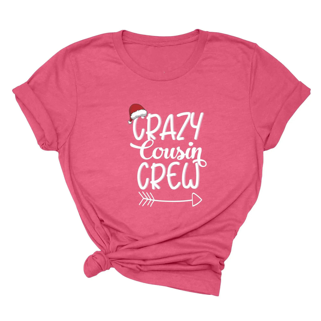 Christmas Crazy Cousin Crew Youth Shirts | Matching Cousin Family Youth Tee Cypress DTF