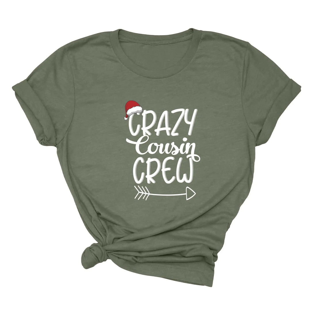Christmas Crazy Cousin Crew Youth Shirts | Matching Cousin Family Youth Tee Cypress DTF