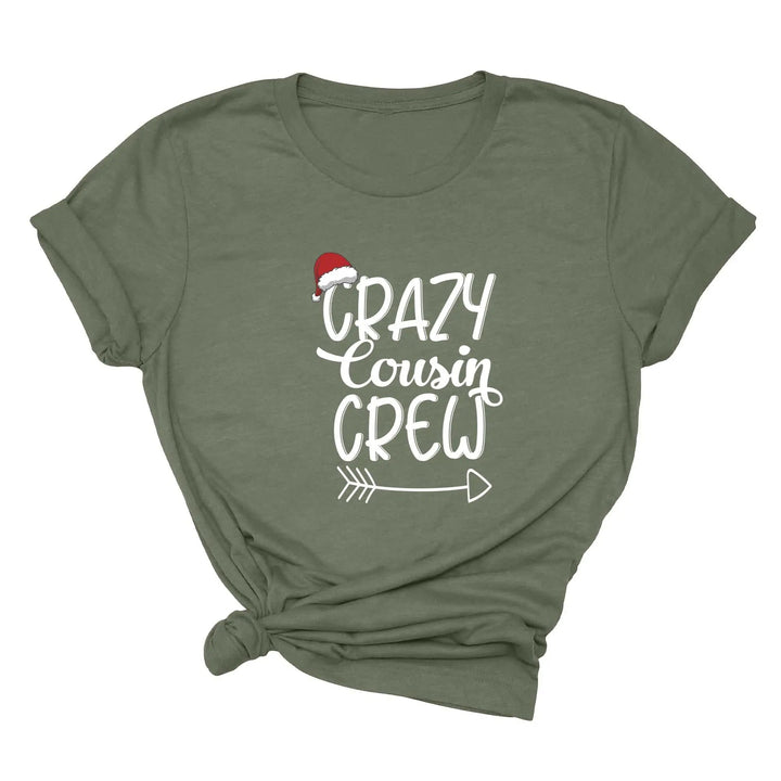 Christmas Crazy Cousin Crew Youth Shirts | Matching Cousin Family Youth Tee Cypress DTF