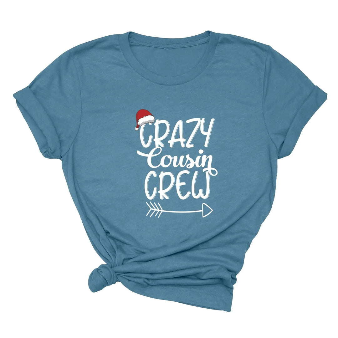 Christmas Crazy Cousin Crew Youth Shirts | Matching Cousin Family Youth Tee Cypress DTF