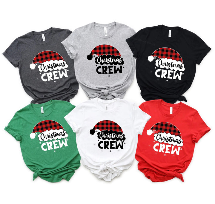 Christmas Crew Shirts | Cousin Crew with Plaid Santa Hat Cypress DTF