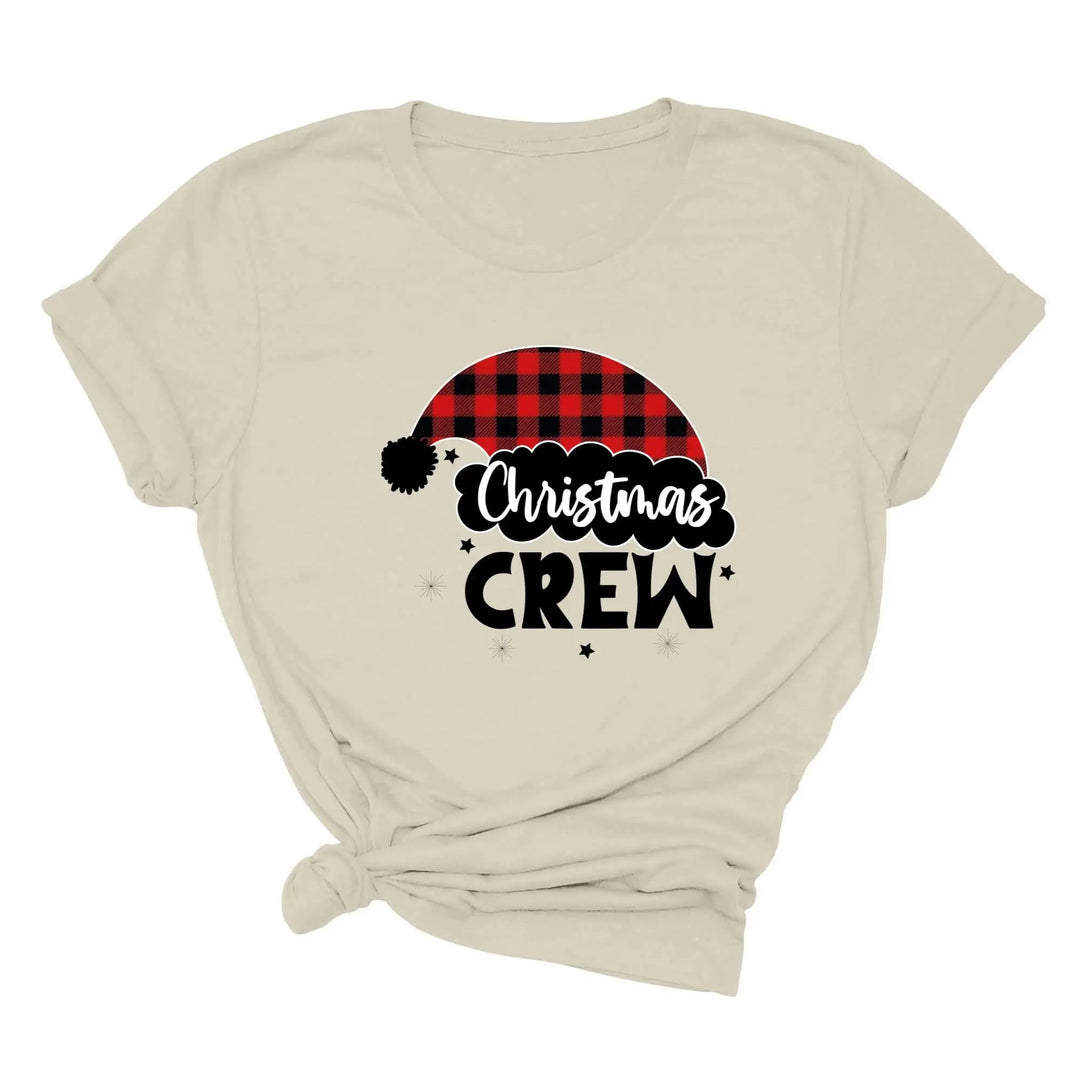 Christmas Crew Toddler Shirts | Cousin Crew with Plaid Santa Hat Toddler Tee Cypress DTF