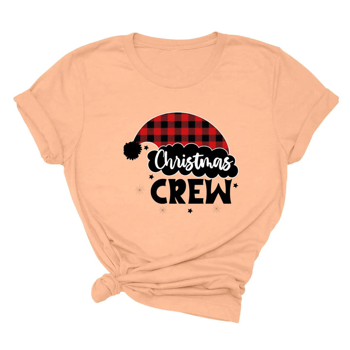 Christmas Crew Toddler Shirts | Cousin Crew with Plaid Santa Hat Toddler Tee Cypress DTF