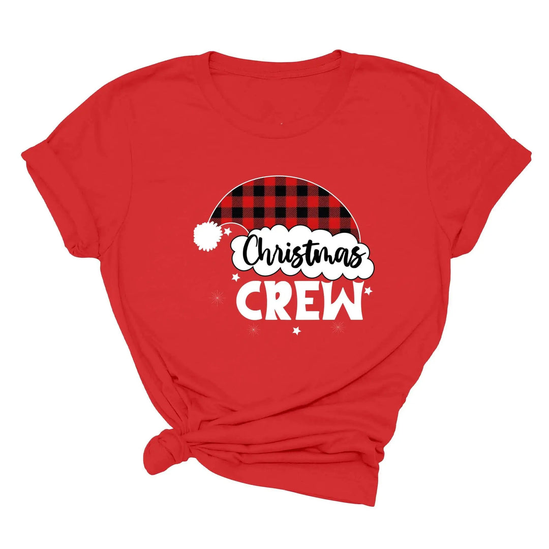 Christmas Crew Toddler Shirts | Cousin Crew with Plaid Santa Hat Toddler Tee Cypress DTF