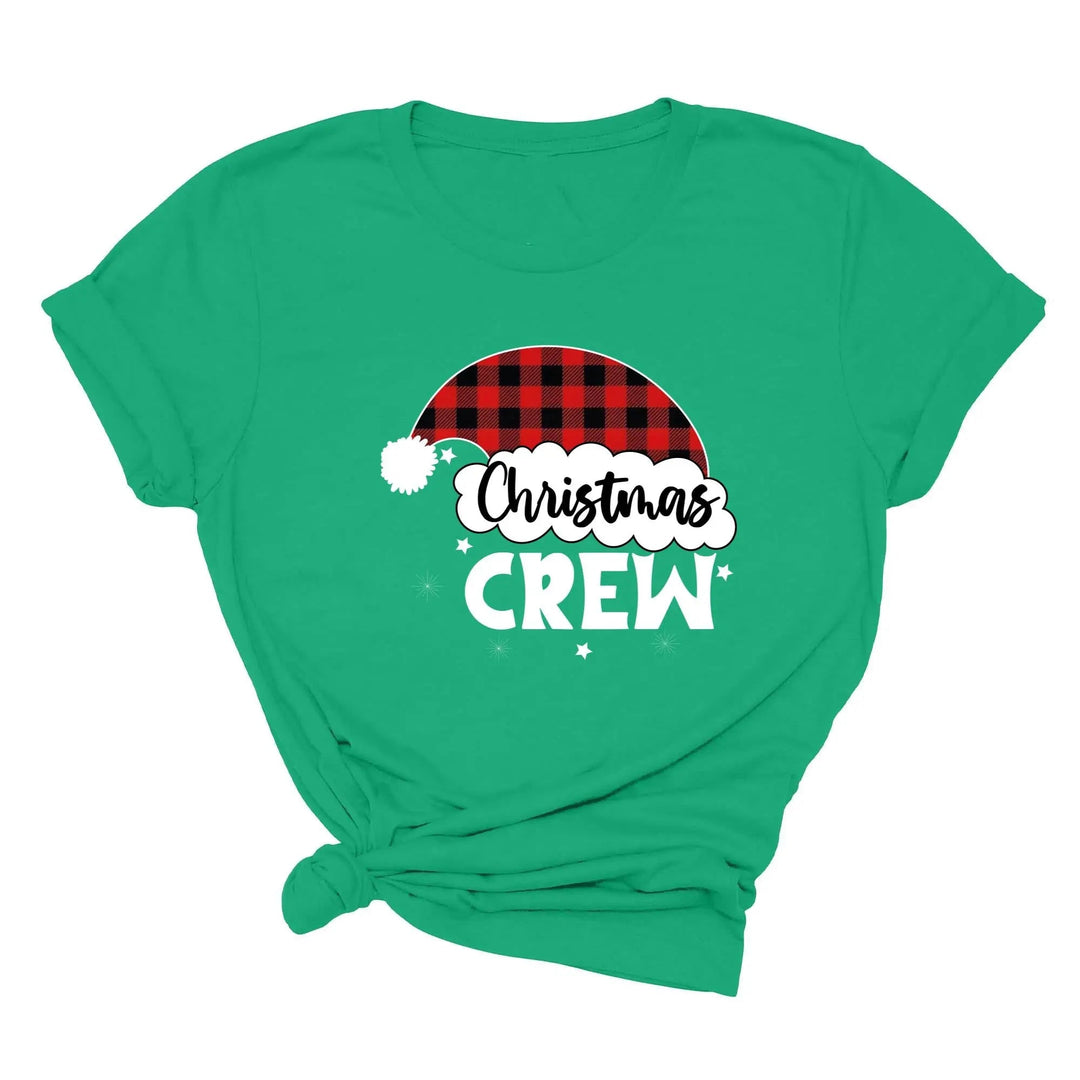 Christmas Crew Toddler Shirts | Cousin Crew with Plaid Santa Hat Toddler Tee Cypress DTF