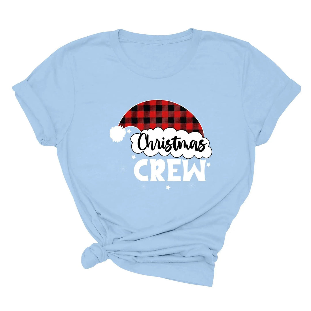 Christmas Crew Toddler Shirts | Cousin Crew with Plaid Santa Hat Toddler Tee Cypress DTF