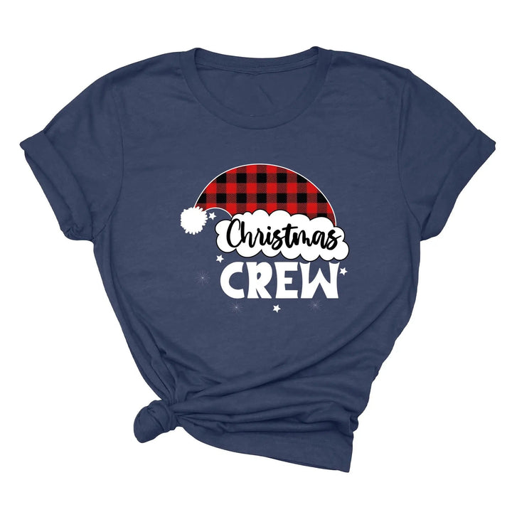 Christmas Crew Toddler Shirts | Cousin Crew with Plaid Santa Hat Toddler Tee Cypress DTF