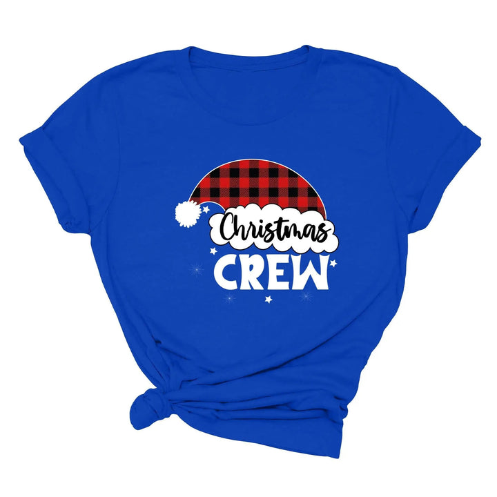 Christmas Crew Toddler Shirts | Cousin Crew with Plaid Santa Hat Toddler Tee Cypress DTF
