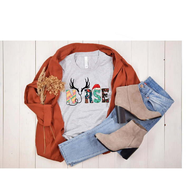 Christmas Nurse Shirt | Funny Nurse Life & Nurse Squad Tee Cypress DTF