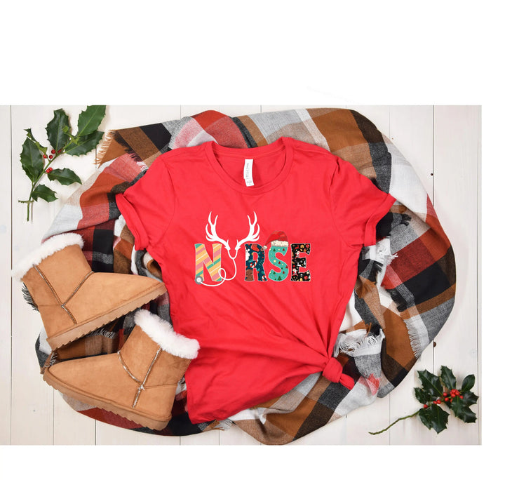 Christmas Nurse Shirt | Funny Nurse Life & Nurse Squad Tee Cypress DTF