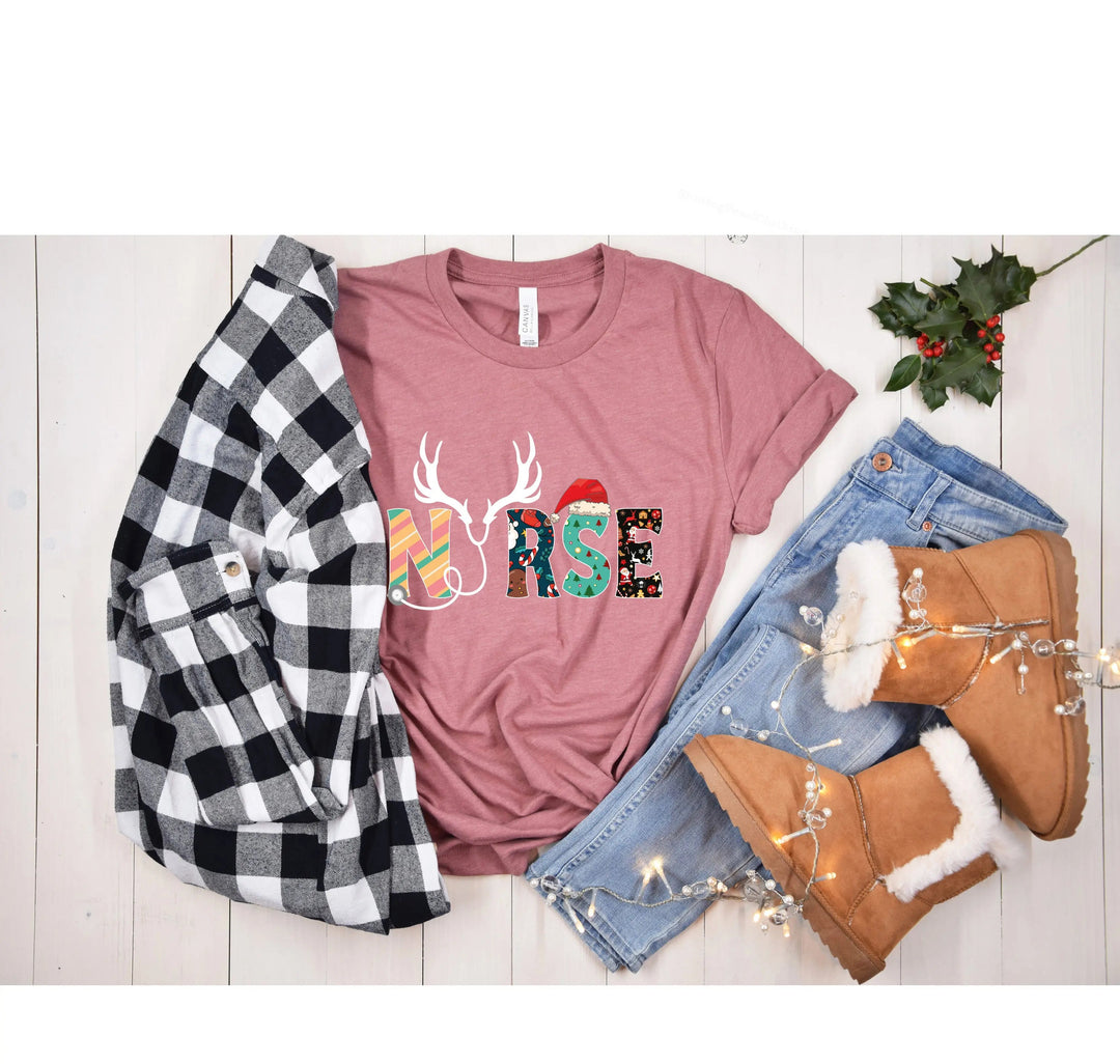 Christmas Nurse Shirt | Funny Nurse Life & Nurse Squad Tee Cypress DTF