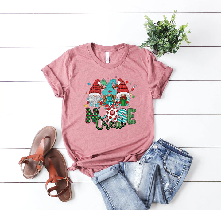 Christmas Nursing Shirt | Nurse Gnome Shirt | Nurse Crew Shirt Cypress DTF