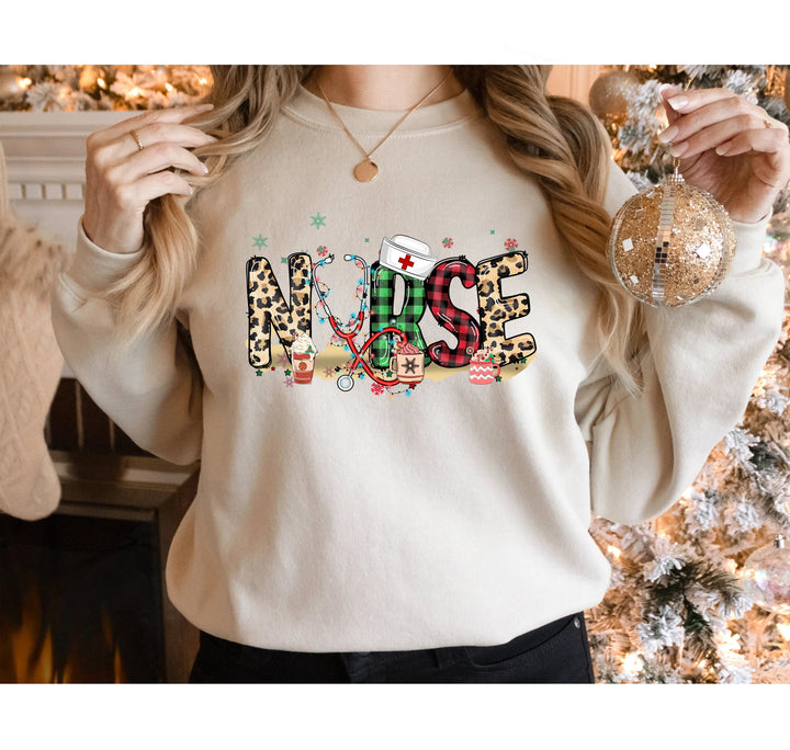 Christmas Nursing Sweatshirt - 2025 Nurse Shirt & Holiday Gift Cypress DTF