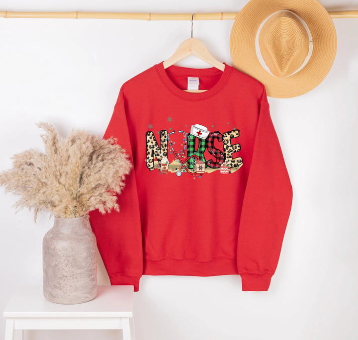 Christmas Nursing Sweatshirt - 2025 Nurse Shirt & Holiday Gift Cypress DTF