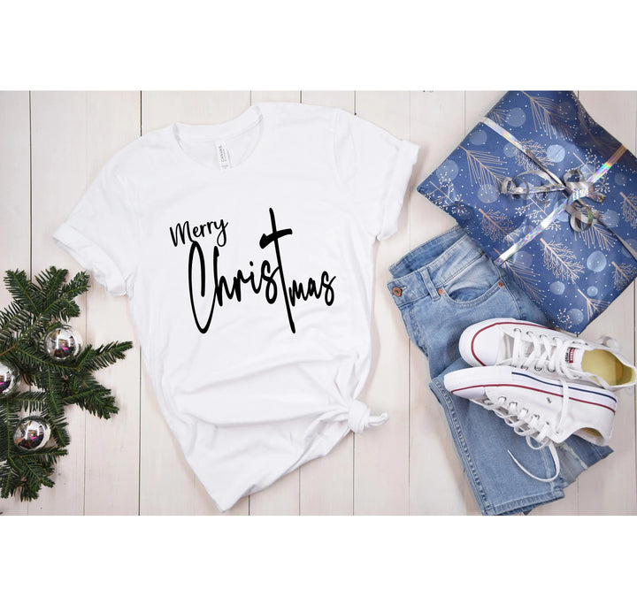 Christmas T-shirt | Christ Mas Christian Christmas Shirt Cypress DTF