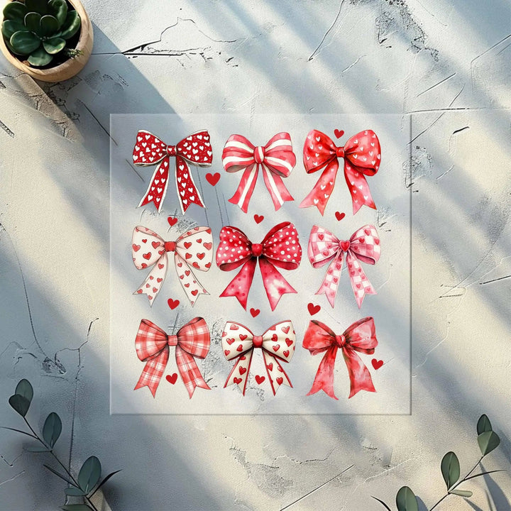 Coquette Valentine Heart Bow DTF Transfer