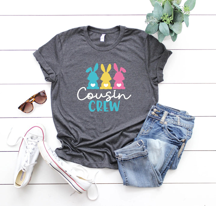 Cousin Crew Easter Shirt - Matching Bunny & Kids Easter Outfit Cypress DTF