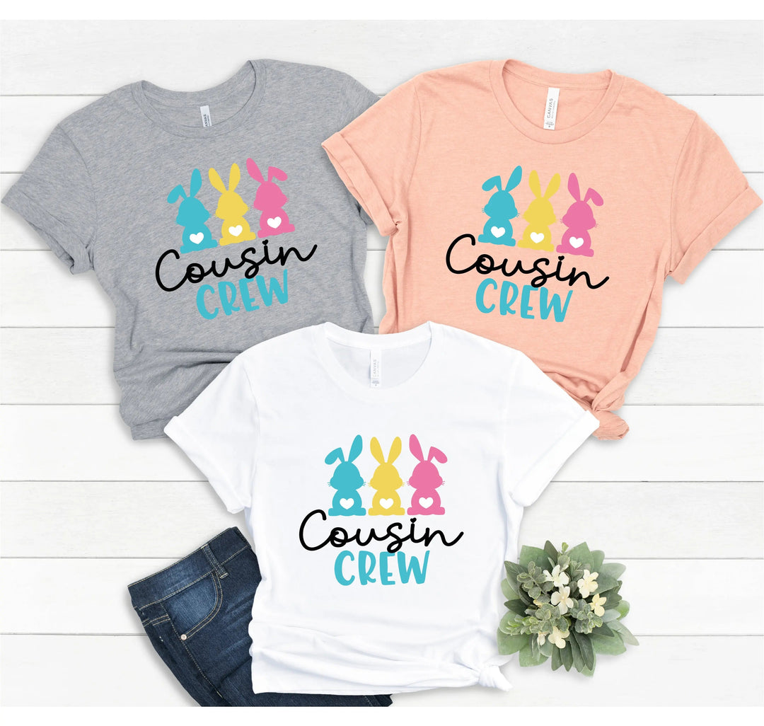 Cousin Crew Easter Shirt - Matching Bunny & Kids Easter Outfit Cypress DTF