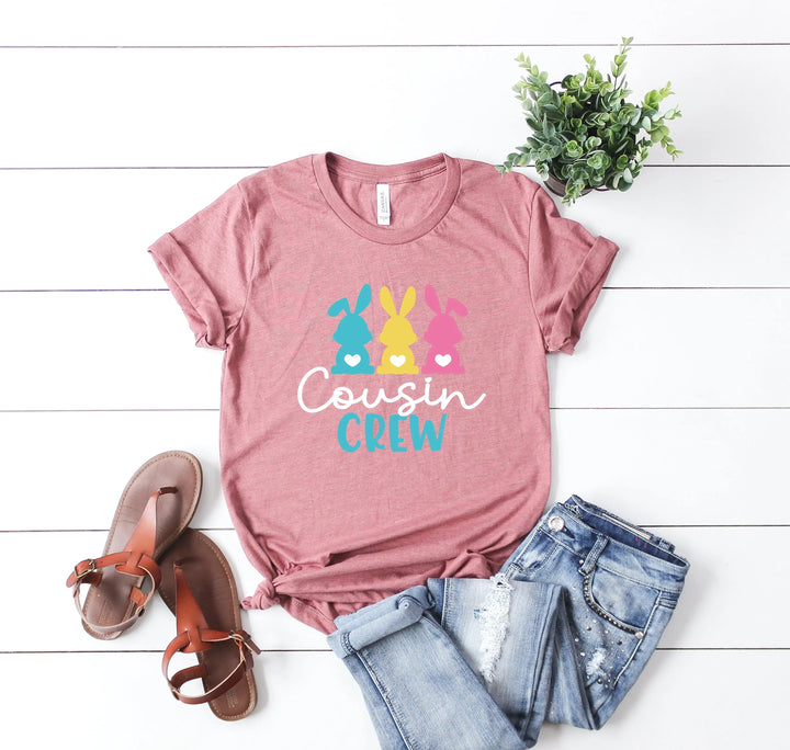 Cousin Crew Easter Shirt - Matching Bunny & Kids Easter Outfit Cypress DTF