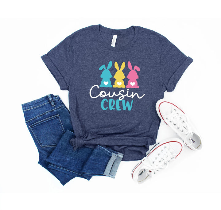 Cousin Crew Easter Shirt - Matching Bunny & Kids Easter Outfit Cypress DTF