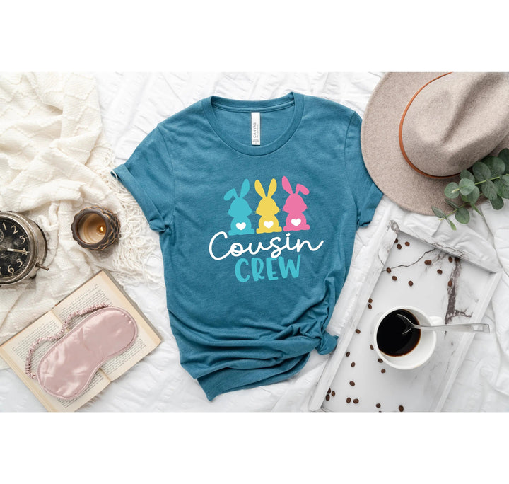 Cousin Crew Easter Shirt - Matching Bunny & Kids Easter Outfit Cypress DTF