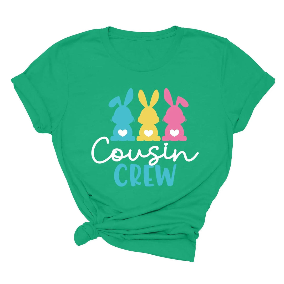 Cousin Crew Easter Shirt - Matching Bunny & Kids Easter Outfit Cypress DTF