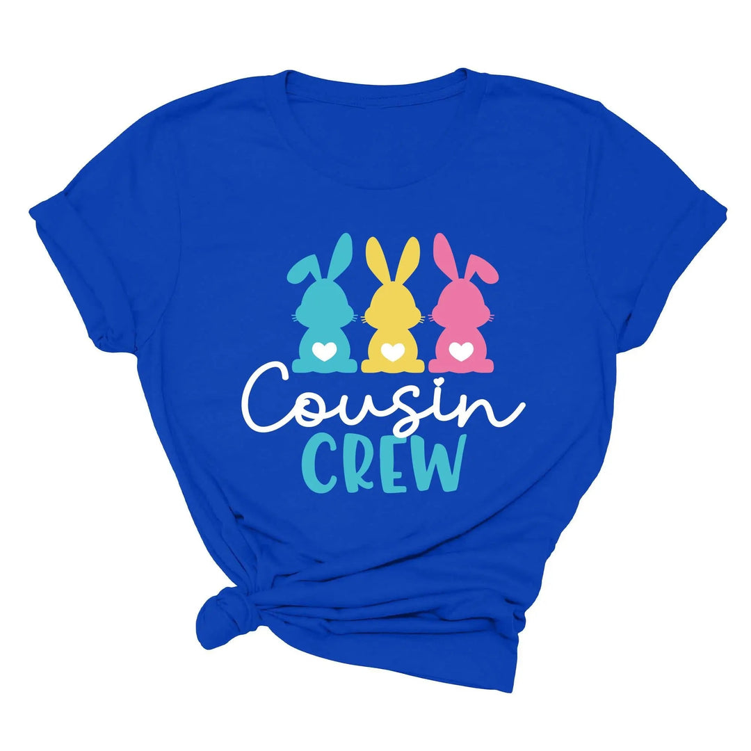 Cousin Crew Easter Shirt - Matching Bunny & Kids Easter Outfit Cypress DTF