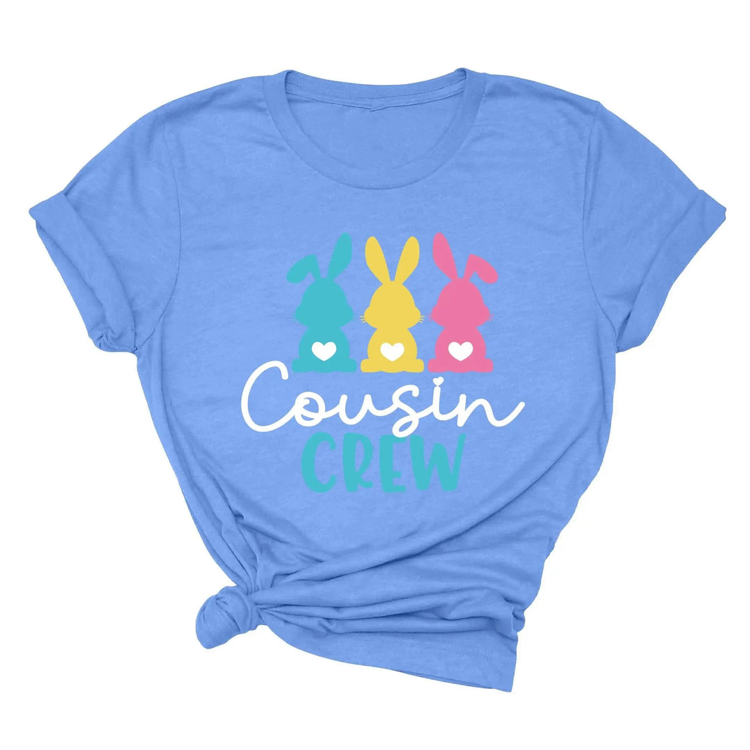 Cousin Crew Easter Shirt - Matching Bunny & Kids Easter Outfit Cypress DTF