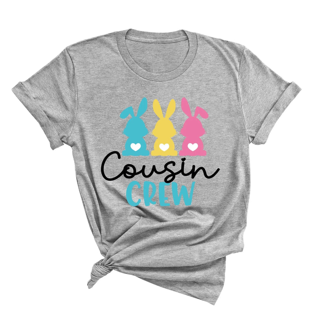 Cousin Crew Easter Shirt - Matching Bunny & Kids Easter Outfit Cypress DTF