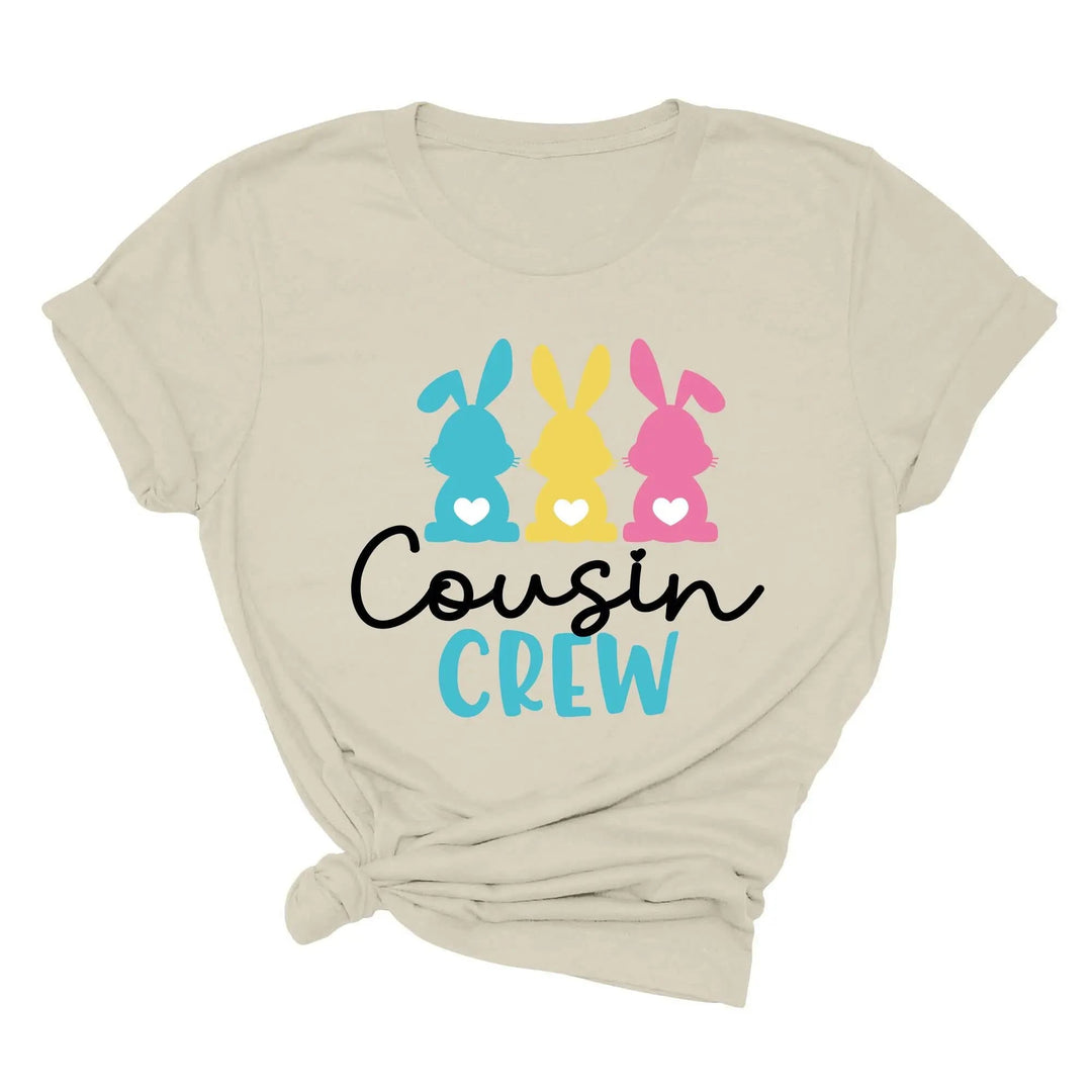 Cousin Crew Easter Shirt - Matching Bunny & Kids Easter Outfit Cypress DTF