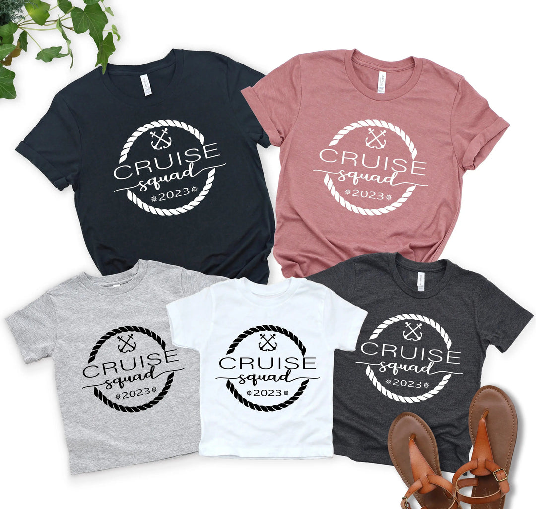 Cruise Squad Family Shirts - Matching 2025 Vacation & Birthday Tees Cypress DTF