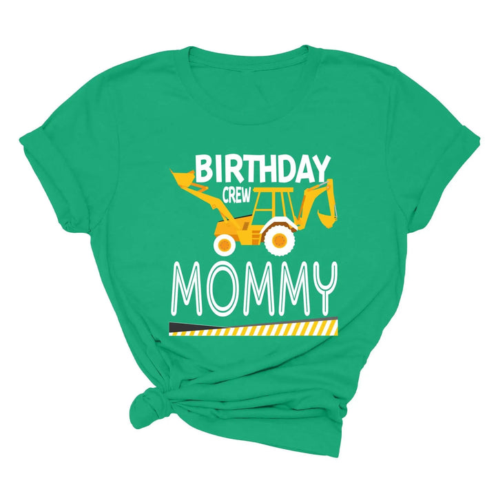 Custom Construction Birthday Shirt - Family Crew Tee | Diggin' It Cypress DTF