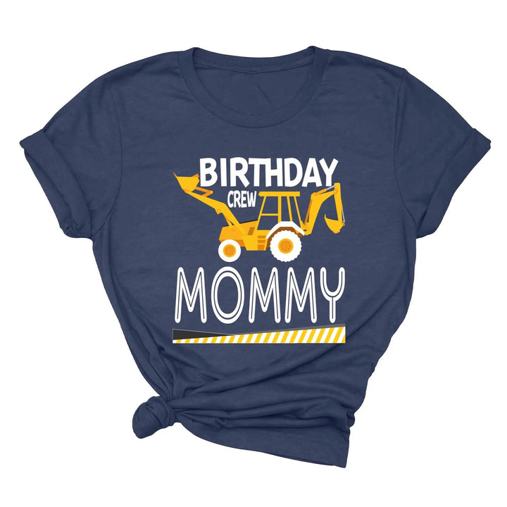 Custom Construction Birthday Shirt - Family Crew Tee | Diggin' It Cypress DTF