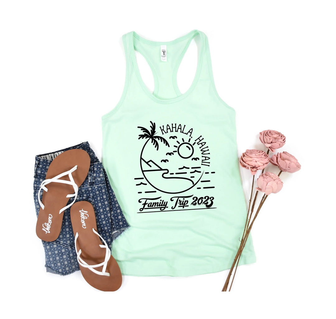 Custom Family Vacation Tank - Beach Matching Tees | Summer 2025 Cypress DTF