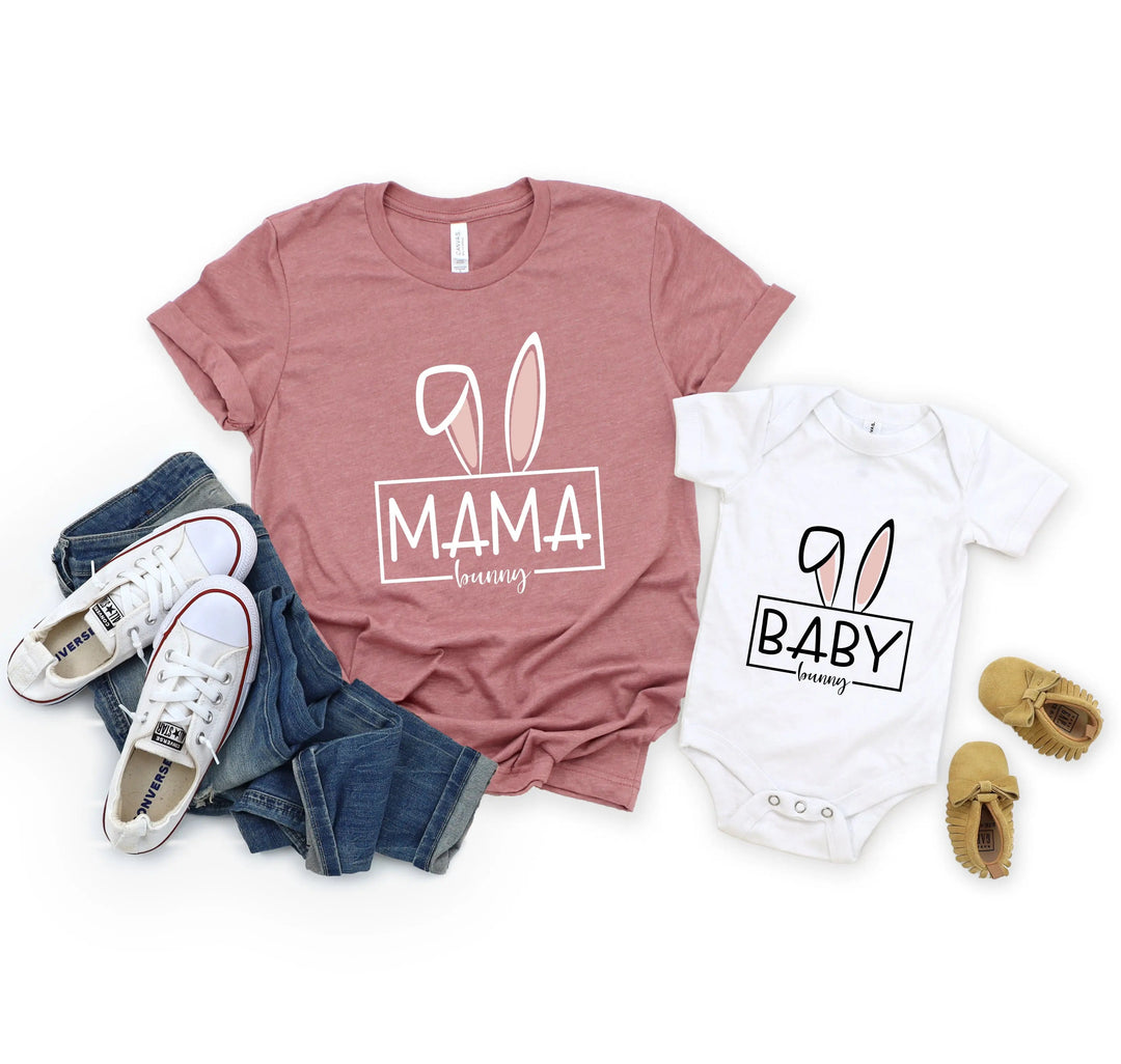 Custom Matching Easter Outfits - Family Bunny Shirts for Mama, Dada, & Kids Cypress DTF