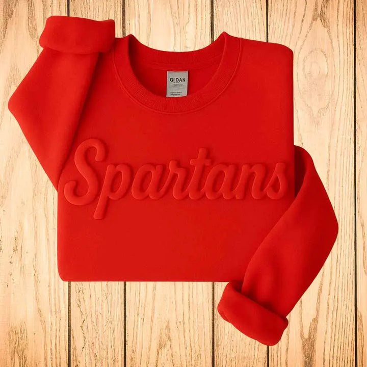 Custom Puff Sweatshirt, Custom Puff Embossed Team Name Crewneck, Custom Puff Print School Mascot Sweatshirt, Metallic Puff Cypress DTF