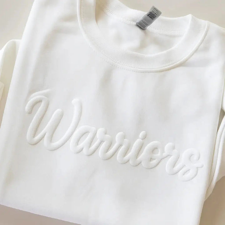 Custom Puff Sweatshirt, Custom Puff Embossed Team Name Crewneck, Custom Puff Print School Mascot Sweatshirt, Metallic Puff Cypress DTF