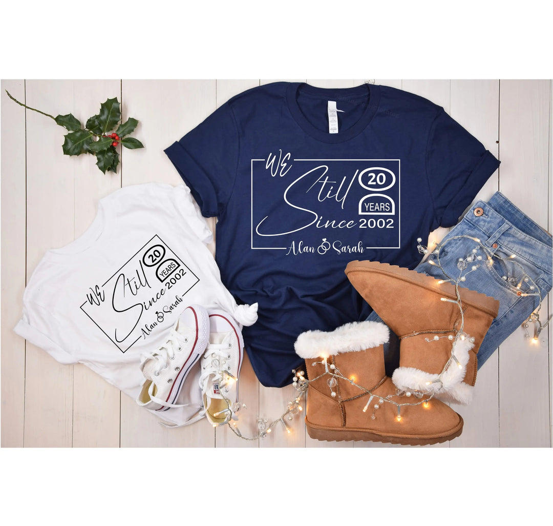 Custom Wedding Anniversary Shirt - Personalized 20th Anniversary Gift Cypress DTF
