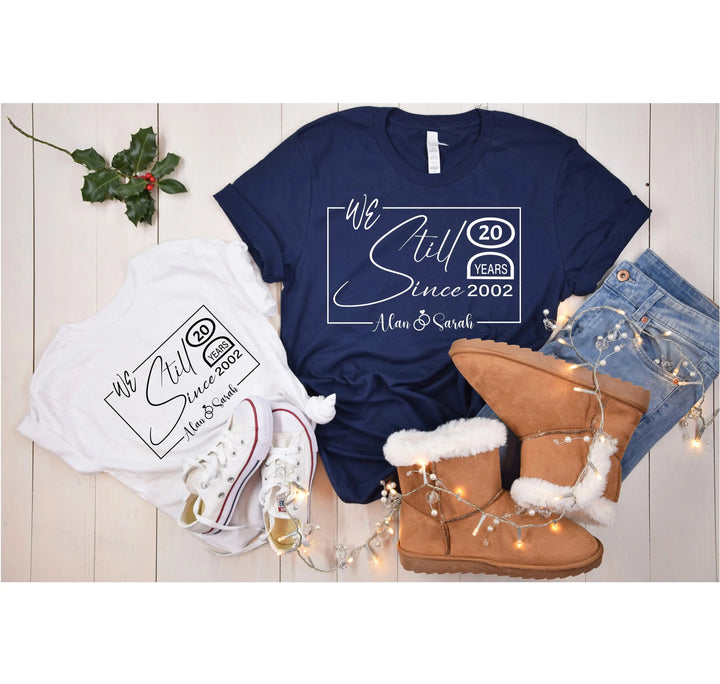 Custom Wedding Anniversary Shirt - Personalized 20th Anniversary Gift Cypress DTF