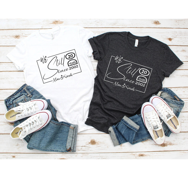Custom Wedding Anniversary Shirt - Personalized 20th Anniversary Gift Cypress DTF