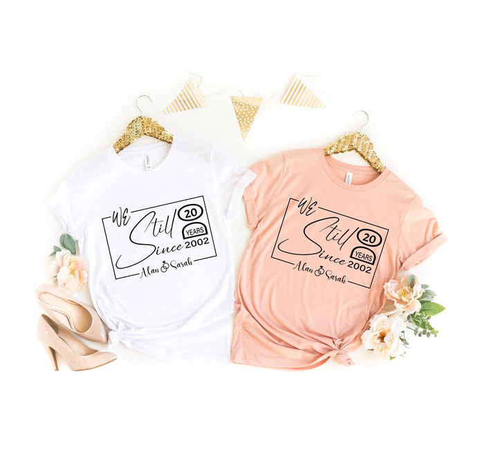 Custom Wedding Anniversary Shirt - Personalized 20th Anniversary Gift Cypress DTF