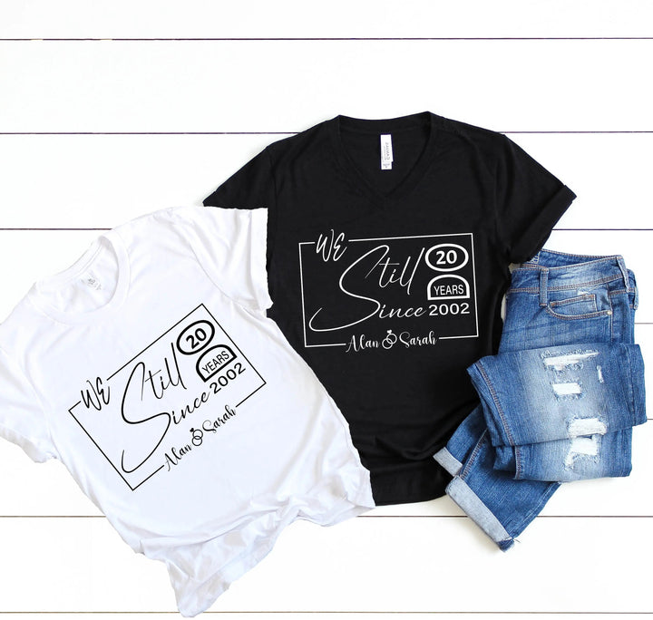 Custom Wedding Anniversary Shirt - Personalized 20th Anniversary Gift Cypress DTF