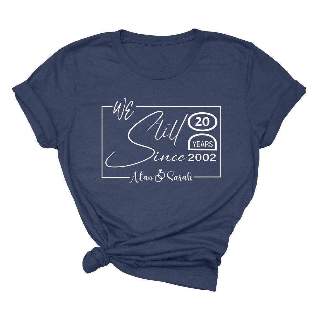 Custom Wedding Anniversary Shirt - Personalized 20th Anniversary Gift Cypress DTF