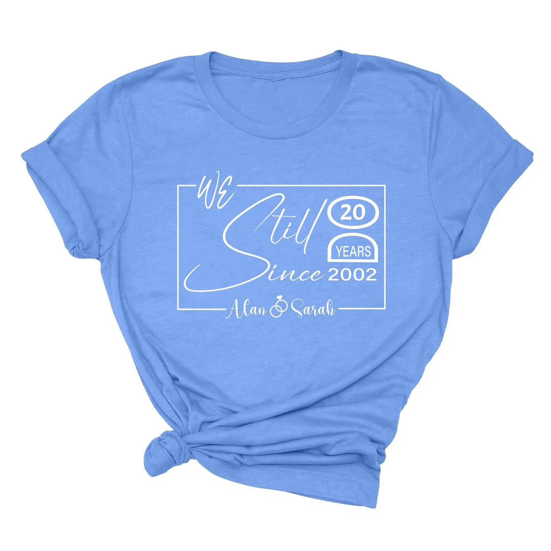 Custom Wedding Anniversary Shirt - Personalized 20th Anniversary Gift Cypress DTF