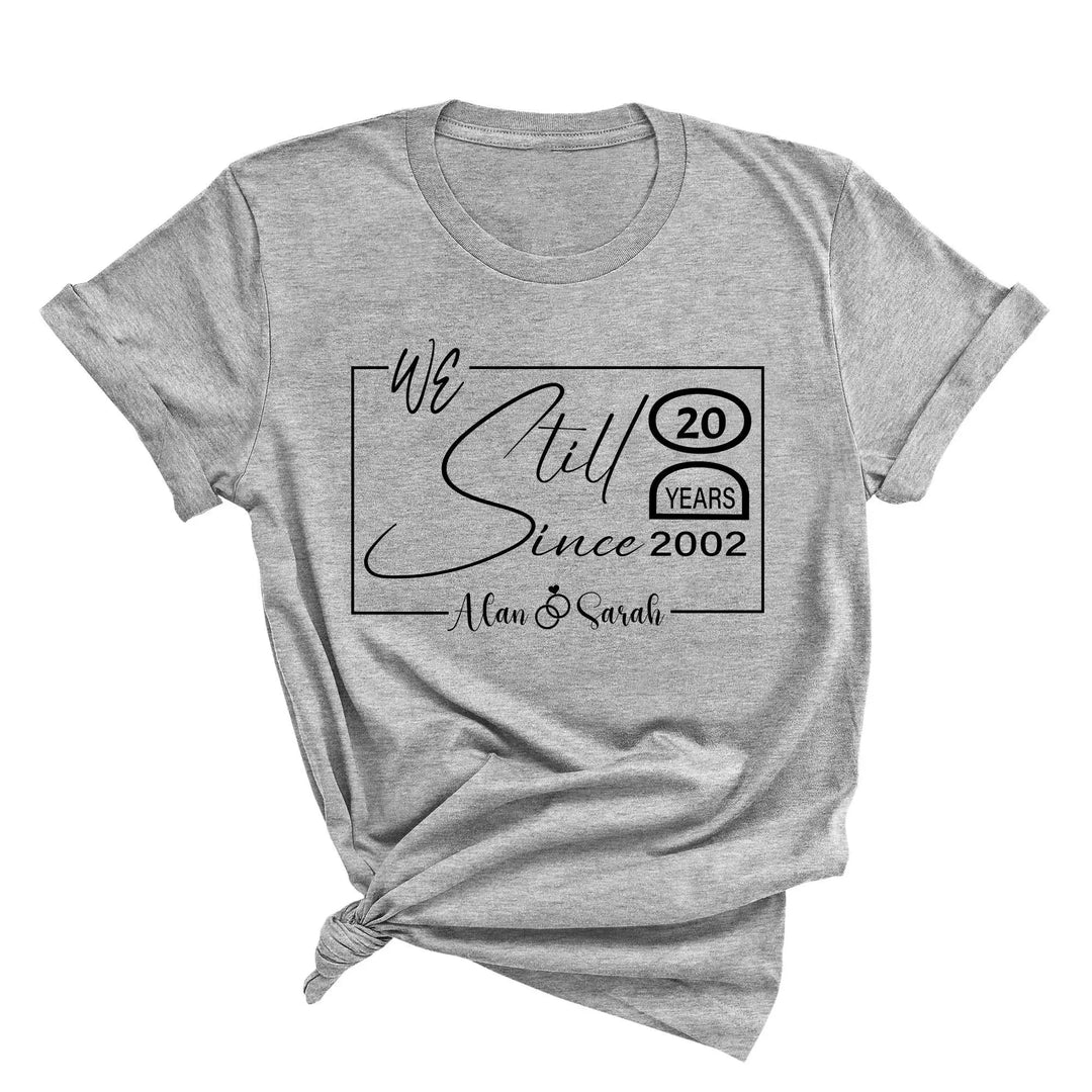 Custom Wedding Anniversary Shirt - Personalized 20th Anniversary Gift Cypress DTF