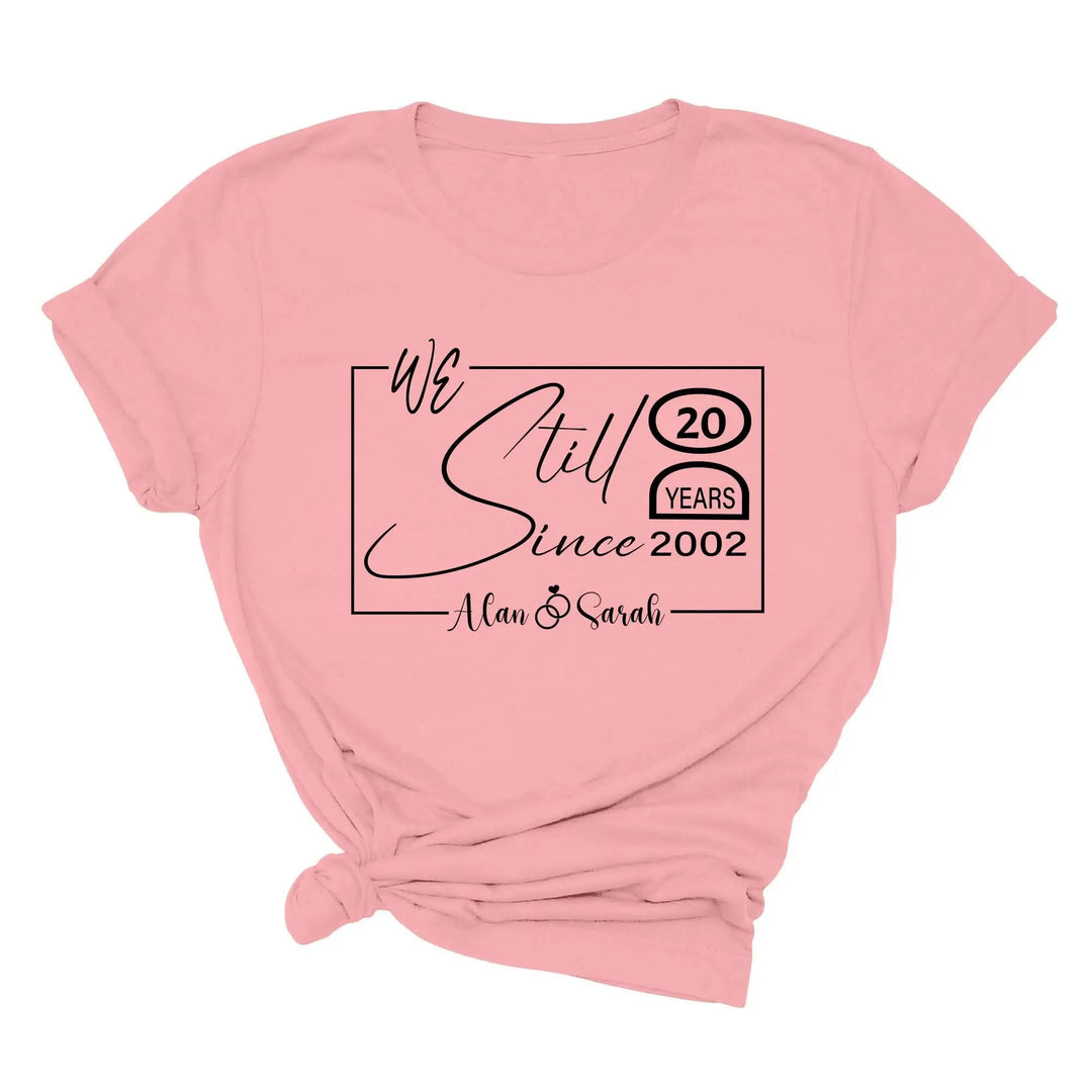 Custom Wedding Anniversary Shirt - Personalized 20th Anniversary Gift Cypress DTF